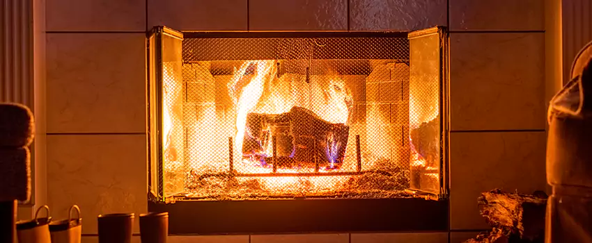 Mendota Hearth Landscape Fireplace Installation in Brigham City, Utah
